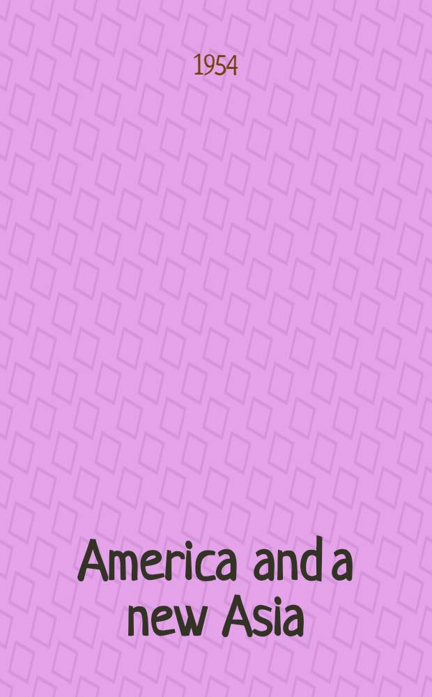 America and a new Asia