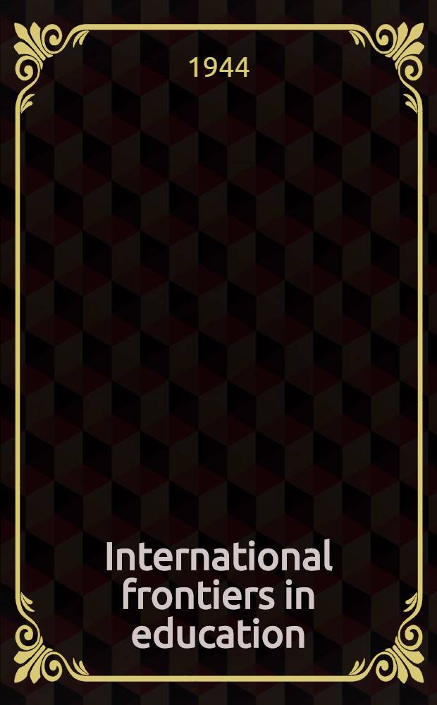 International frontiers in education
