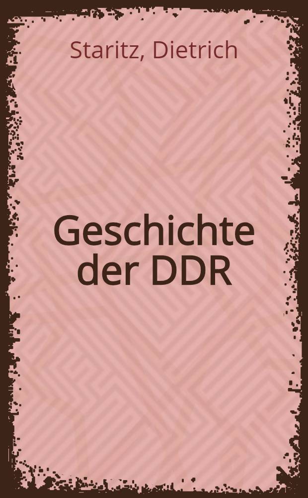 Geschichte der DDR