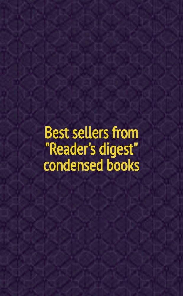 Best sellers from "Reader's digest" condensed books