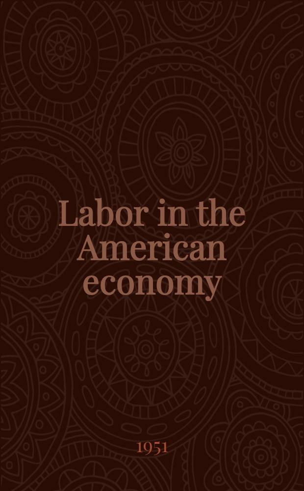 Labor in the American economy