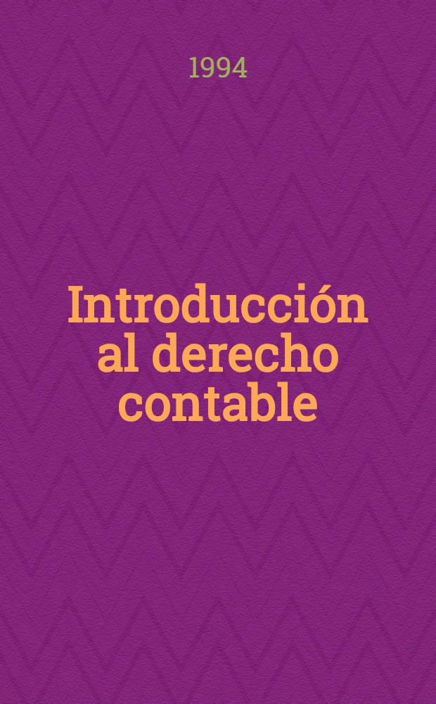 Introducción al derecho contable