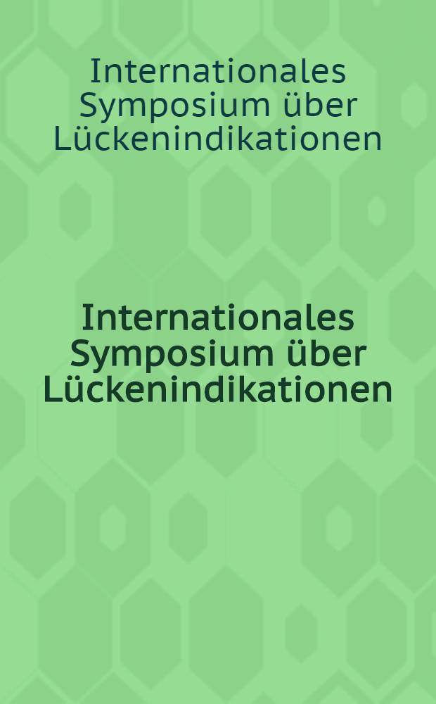 2. Internationales Symposium über Lückenindikationen = 2nd International Symposium on minor uses : 1996, Braunschweig = Второй международный симпозиум по "незначительному применению"..