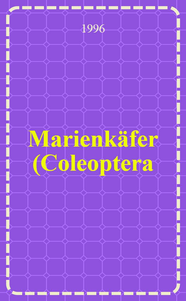 Marienkäfer (Coleoptera: Coccinellidae) als Nützlinge in agrarischen Ökosystemen = Коровки, как целители в агроэкосистемах..