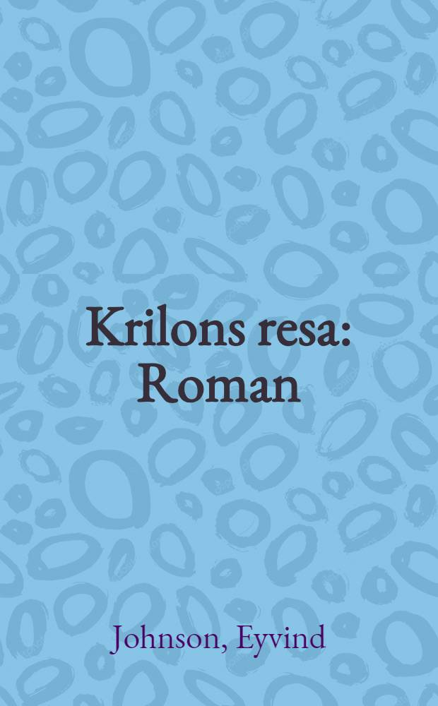 Krilons resa : Roman