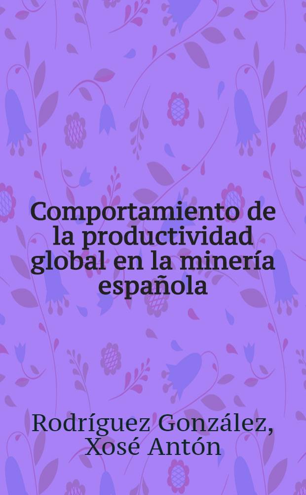 Comportamiento de la productividad global en la minería española : Una panorámica = Глобальное использование минеральных ресурсов в Испании. Обзор.