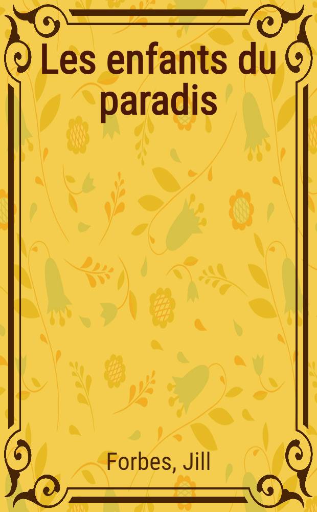Les enfants du paradis = Дети райка.