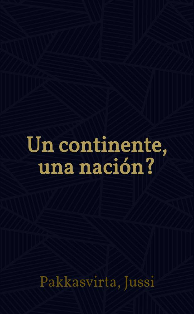 Un continente, una naci&oacute;n? : Intelectuales latinoamer., comunidad pol&iacute;tica y las rev. culturales en Costa Rica y en el Per&uacute; (1919-1930) = Одтин континент-одна нация. Интеллектуалы латиноамериканские,политическое сообщество и журналы по культуре в Коста-Рике и Перу (1919-1930).