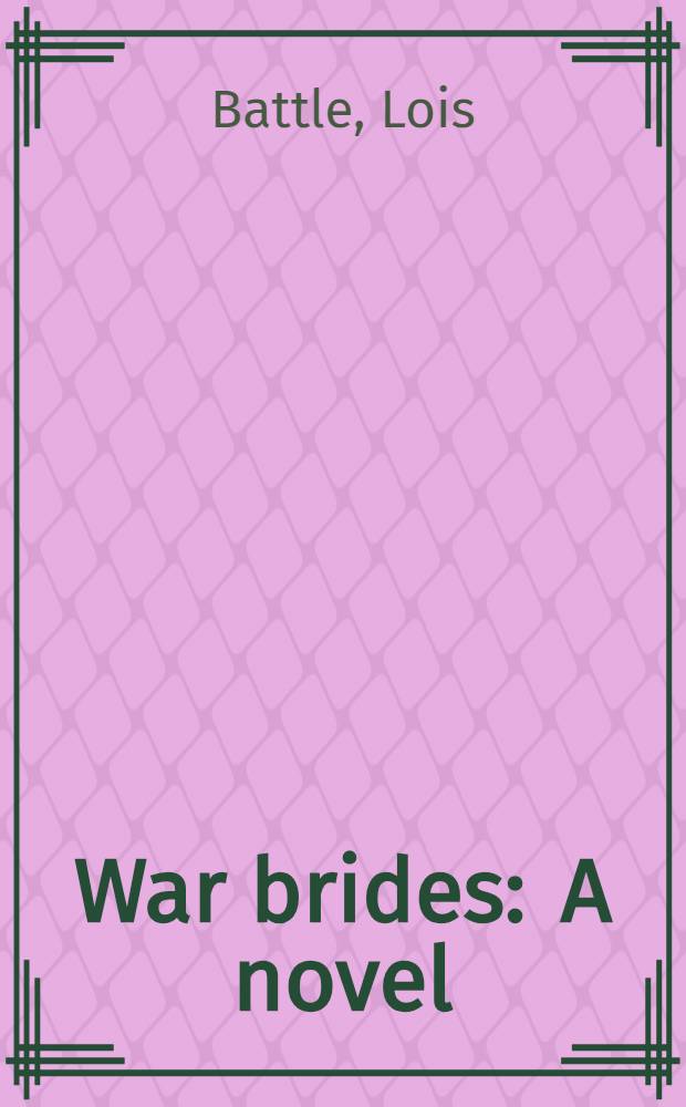 War brides : A novel