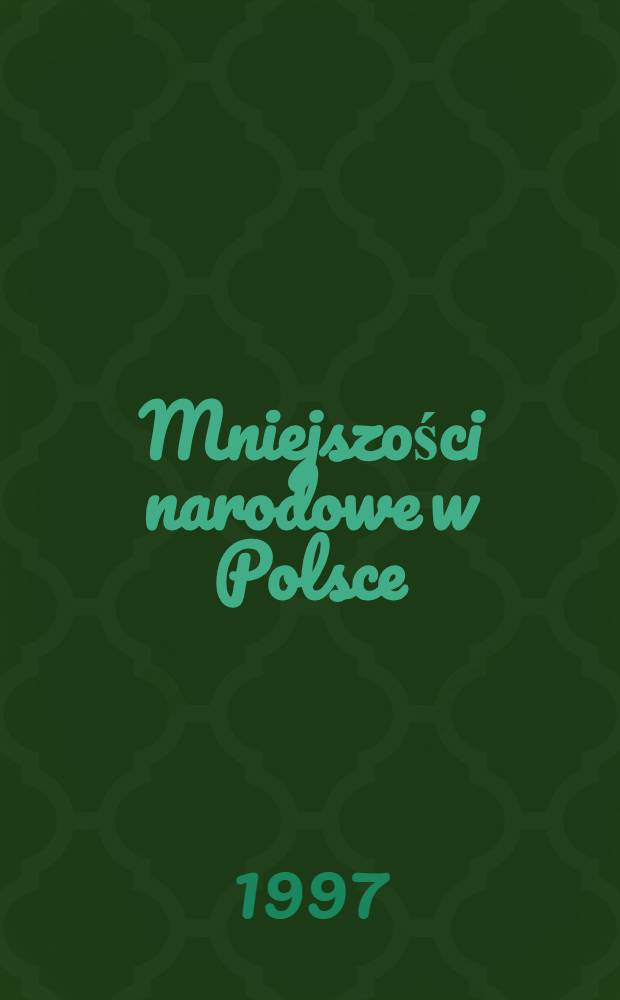 Mniejszości narodowe w Polsce = Национальные меньшинства в Польше.