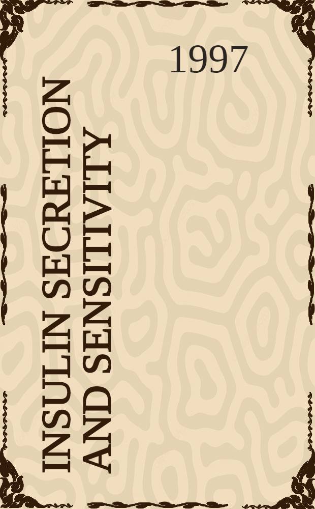 Insulin secretion and sensitivity : Effects of ATP-sensitive potassium channel modulation : Proefschr = Инсулиновая секреция и чувствительность:действие модуляции аденозинтрифосфат-чувствительных калиевых каналов.