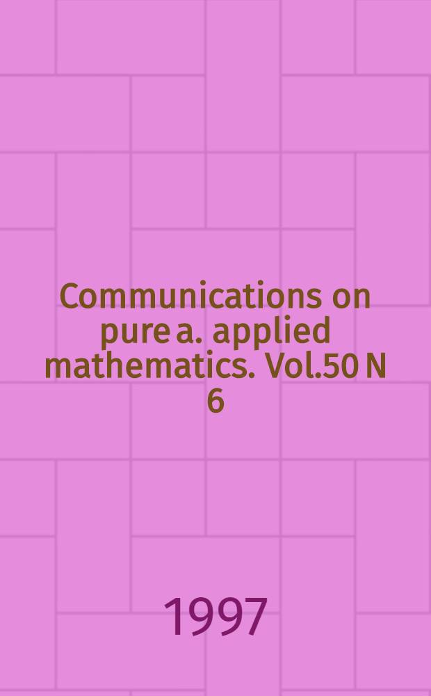 Communications on pure a. applied mathematics. Vol.50 N 6 = Регулярность монотонных отображений конечных сжатий.
