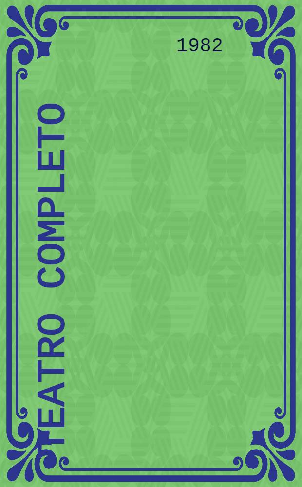 Teatro completo