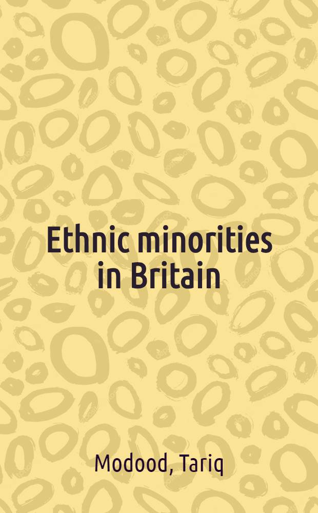 Ethnic minorities in Britain : Diversity a. disadvantage = Этнические меньшинства в Британии.
