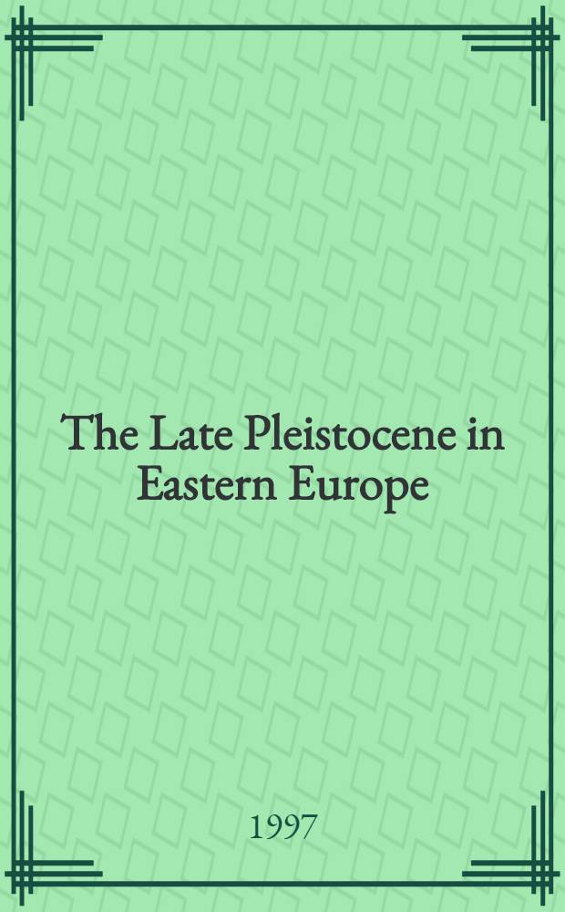 The Late Pleistocene in Eastern Europe : Stratigraphy, palaeoenvironment a. climate : Abstr. volume a. excursion guide of the INQUA-SEQS Symp., Sept. 14-19, 1997, Lithuania = Поздний плейстоцен в Восточной Европе:стратиграфия,палеогеография и климат. Сборник рефератов и путеводитель экскурсий YNQA-SEQS симпозиума, 14-19сентября 1997,Литва.