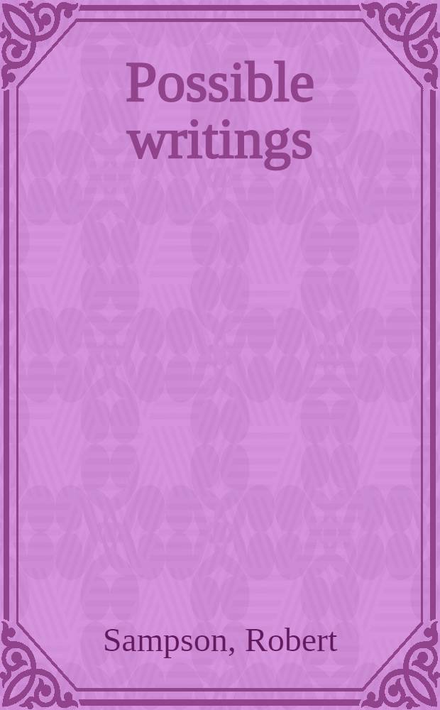 Possible writings