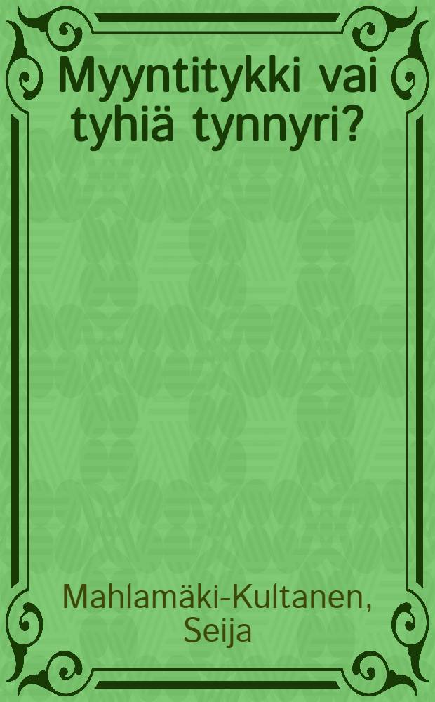 Myyntitykki vai tyhi&auml; tynnyri? : Ammatillisen oppilaitoksen rehtori ped. kehitt&auml;j&auml;n&auml; : Diss.