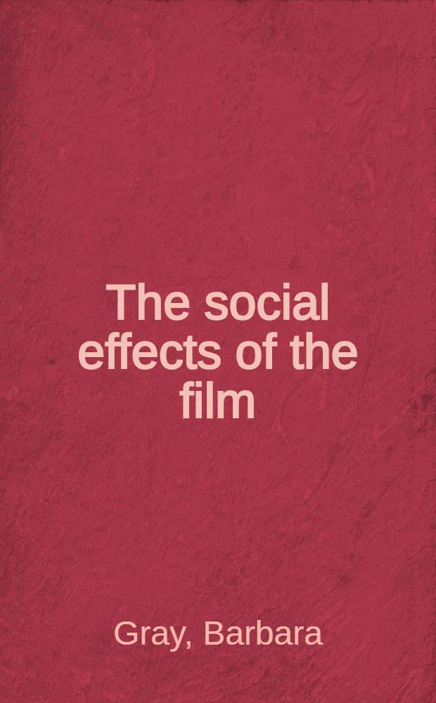 The social effects of the film