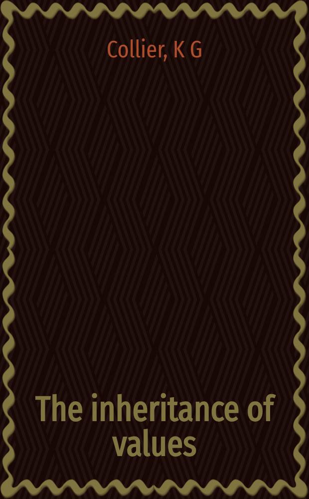 The inheritance of values