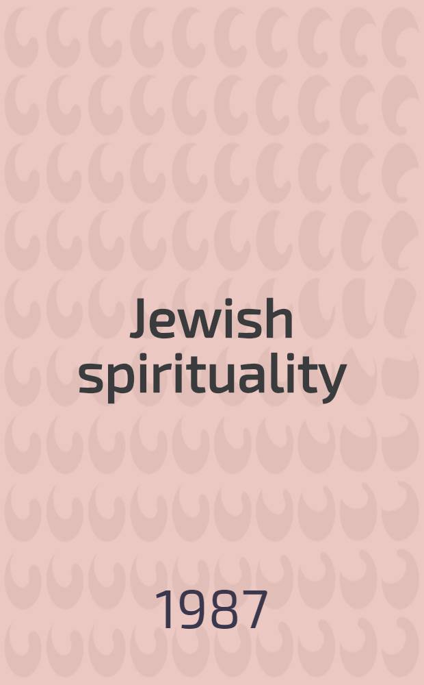 Jewish spirituality