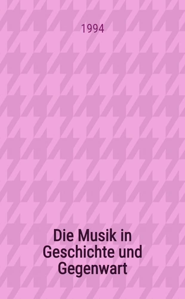 Die Musik in Geschichte und Gegenwart : Allg. Enzykl. der Musik 21 Bd. in 2 T. Sacht. 1 : A - Bog