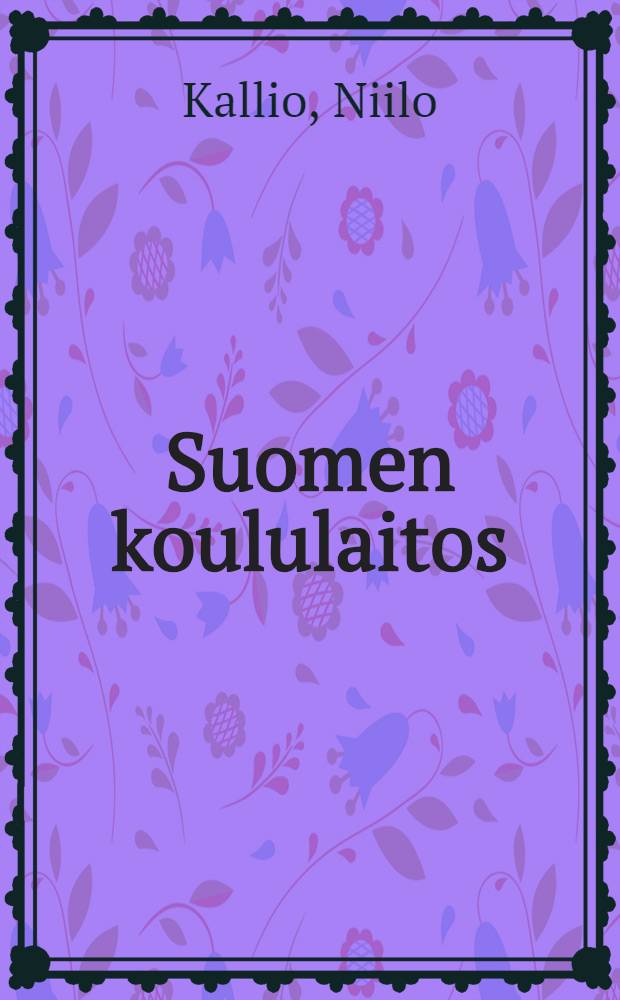 Suomen koululaitos