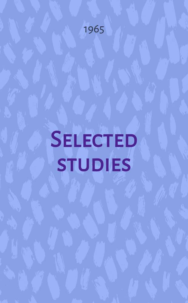 Selected studies