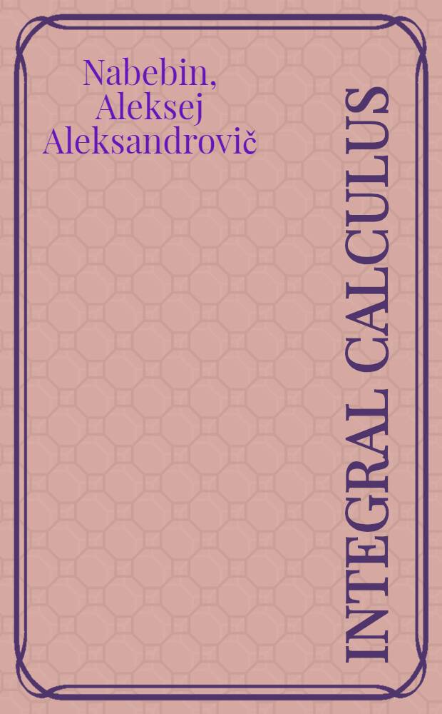 Integral calculus