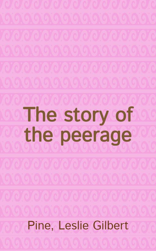 The story of the peerage