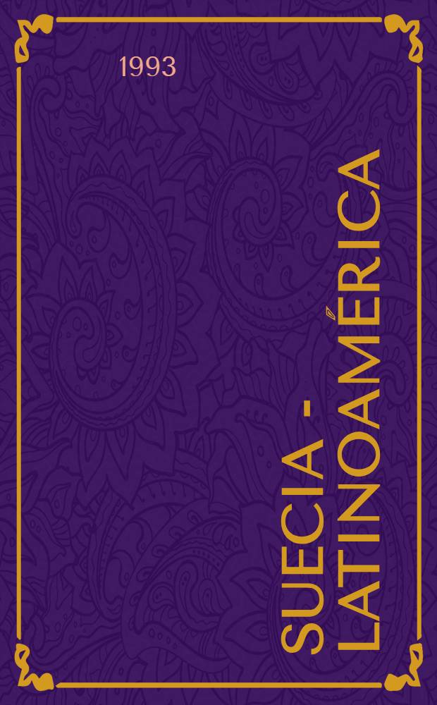 Suecia - Latinoamérica : Relaciones y coop = Швеция-Латинская Америка.