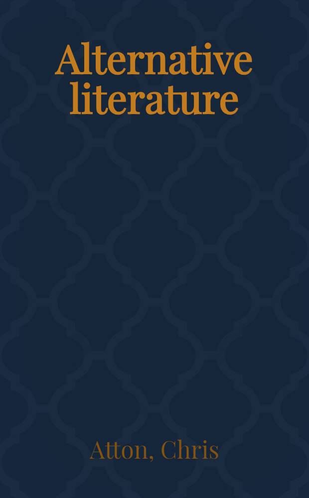 Alternative literature : A practical guide for librarians