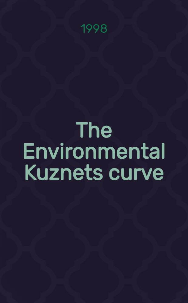 The Environmental Kuznets curve
