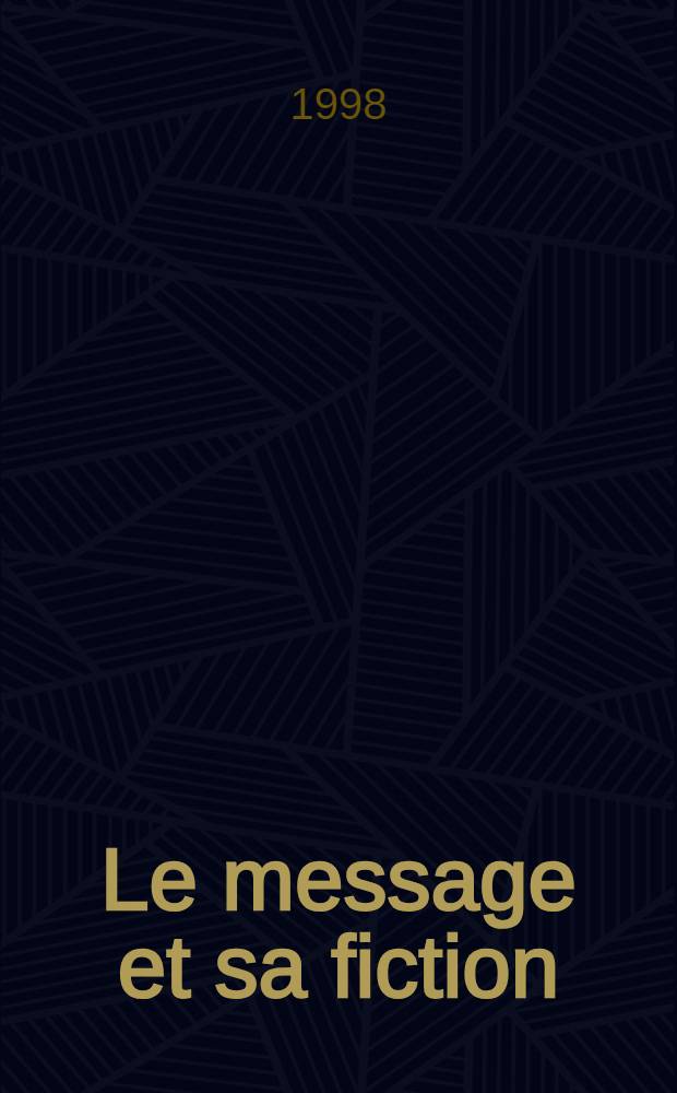 Le message et sa fiction : La communication par messager dans la litt. fr. des XIIe et XIIIe s = Посланник и художественная литература.