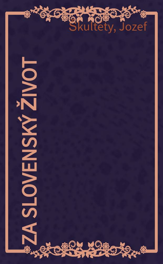 Za slovenský život