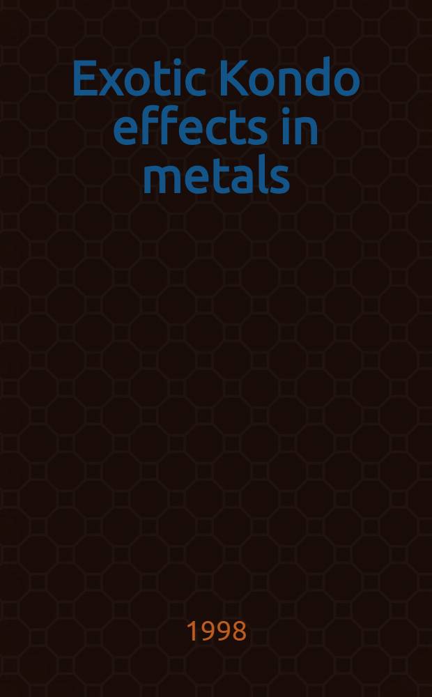 Exotic Kondo effects in metals : Magnetic ions in a crystalline electric field a. tunnelling centres