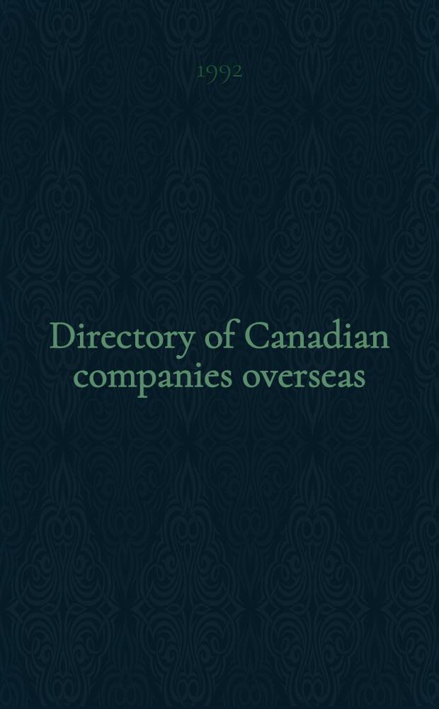 Directory of Canadian companies overseas