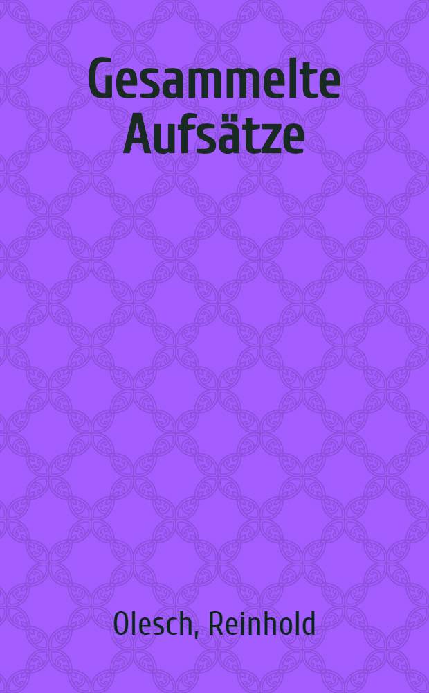 Gesammelte Aufs&auml;tze = Древянополабский язык.