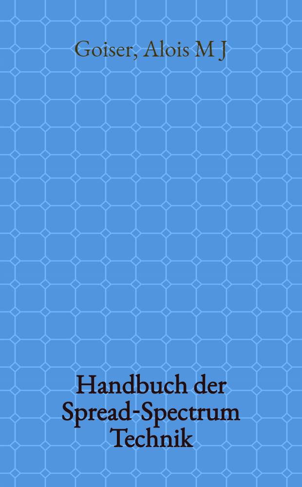 Handbuch der Spread-Spectrum Technik = Руководство по технологии расширения спектра.