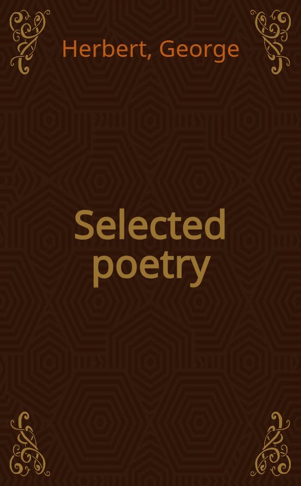 Selected poetry