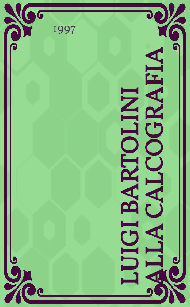 Luigi Bartolini alla calcografia : Cat. della Mostra, Urbino, Palazzo Ducale, Sale del Castellare, 4-26 ott. 1997 = Луиджи Бартолини в гравюрах.