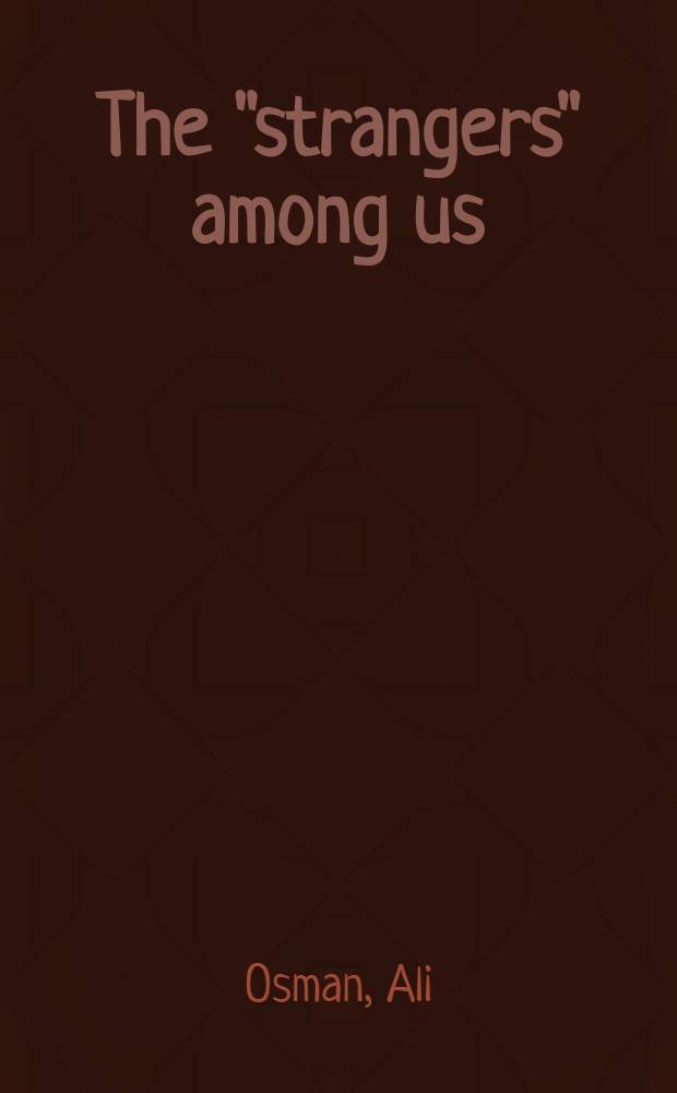 The "strangers" among us : The social construction of identity in adult education : A thesis = "Чужие" среди нас. Социальная конструкция идентичности в образовании взрослых.