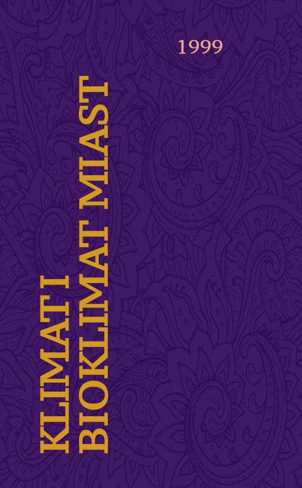 Klimat i bioklimat miast