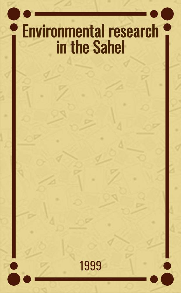 Environmental research in the Sahel