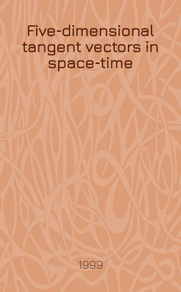 Five-dimensional tangent vectors in space-time