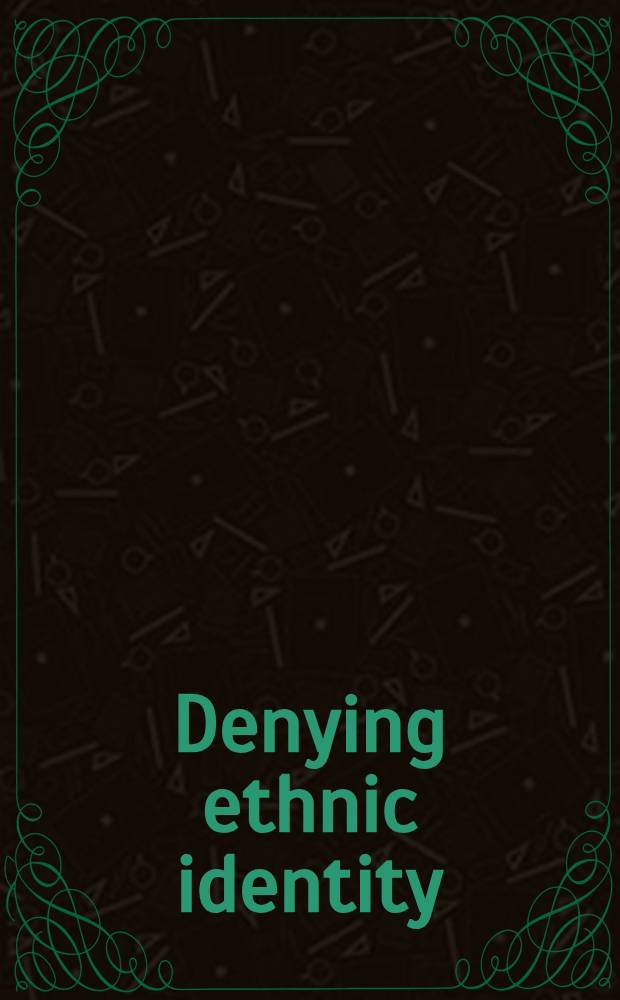 Denying ethnic identity : The Macedonians of Greece = Македонцы в Греции - права человека.