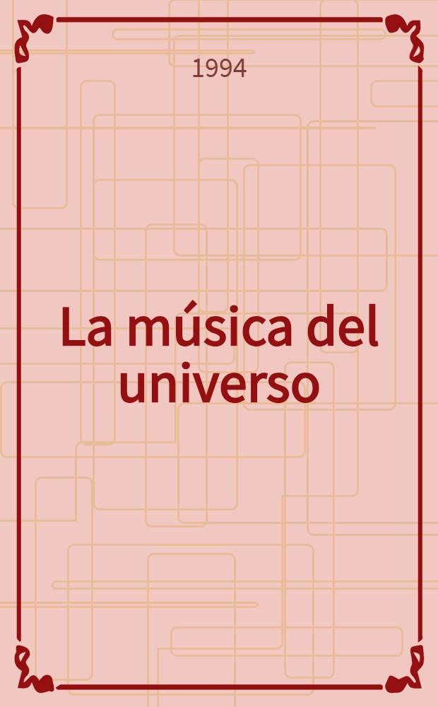 La música del universo : Apuntes sobre la noción de armonía en Platón = Музыка вселенной.