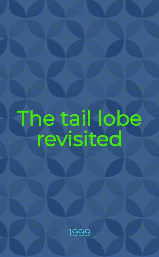The tail lobe revisited : Magnetic field modeling based on plasma data = Пересмотренный хвостовой лепесток: моделирование магнитного поля , основанное на плазменных данных..