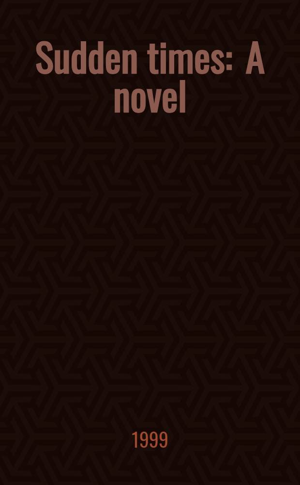 Sudden times : A novel