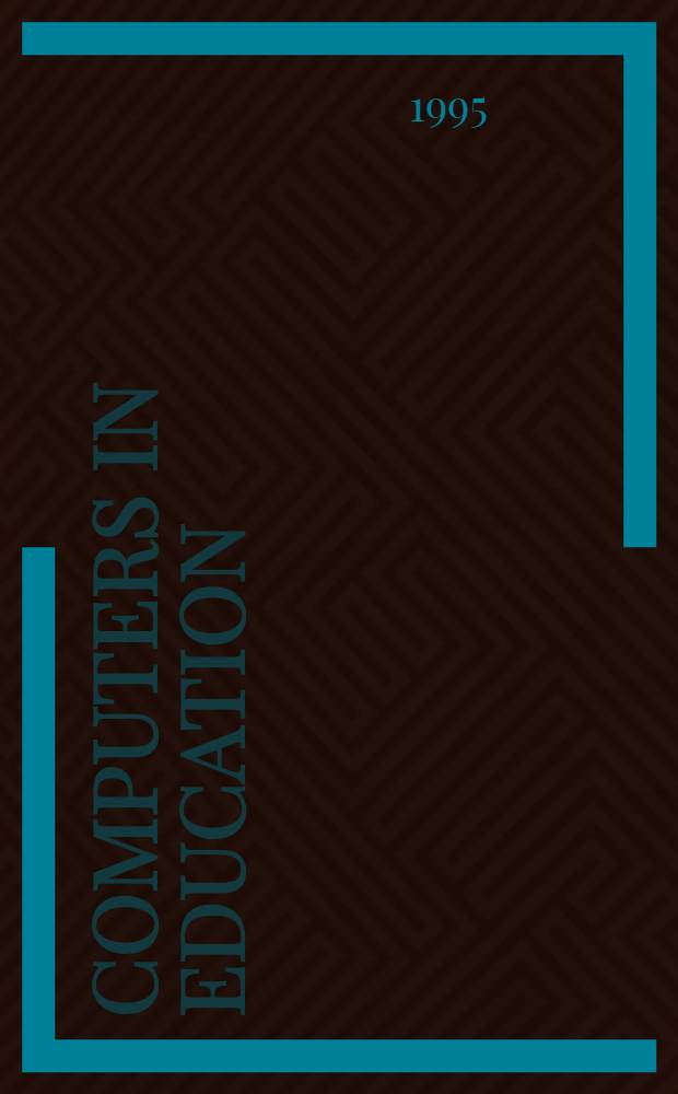 Computers in education : Pedagogical a. psychological implications = Компьютеры в образовании: педагогическое и психологическое вовлечение.