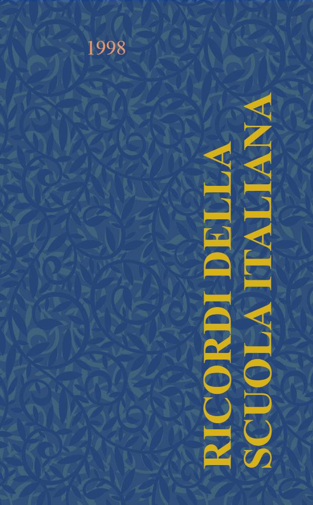 Ricordi della scuola italiana = Заметки итальянской школы.